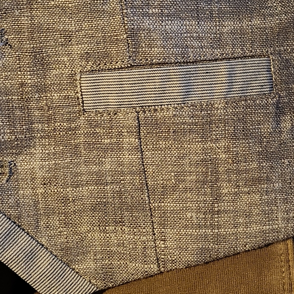 NWT Fore!! Axel & Hudson linen vest Size XS. Colors blue & light tan - Picture 2 of 10